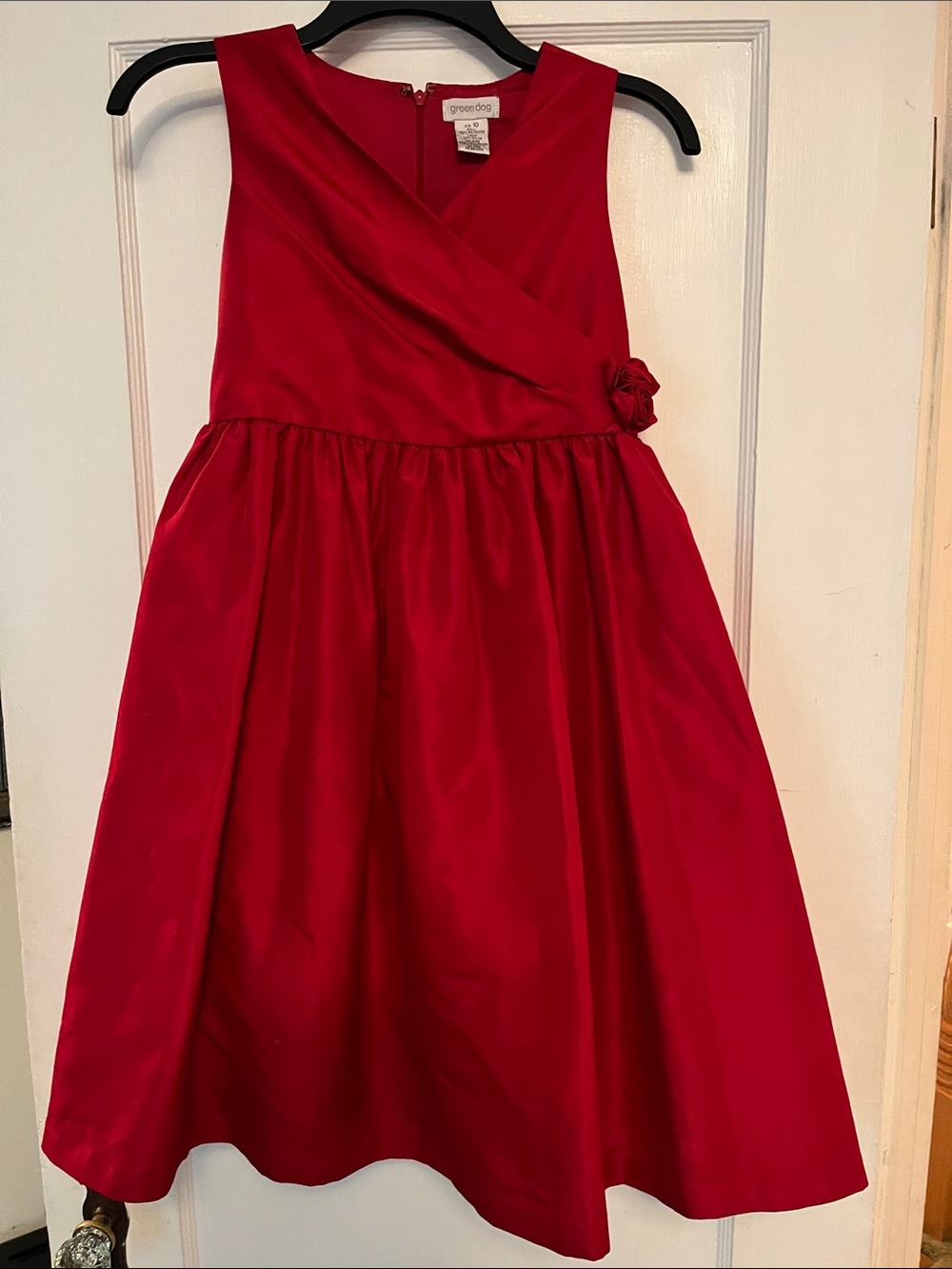 greendog Red Girls' Formal Holiday Dress